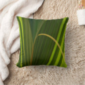 グリーンパームフロンズナチュラルトロピカル抽象芸術 クッション (ブランケット)