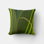グリーンパームフロンズナチュラルトロピカル抽象芸術 クッション (正面)