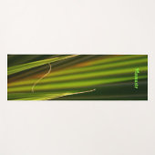 グリーンパームフロンツフォトジェニックゼン自然 ヨガマット (正面(横))