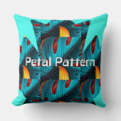 グリーンパームリーフパターン クッション (正面)