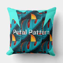 グリーンパームリーフパターン クッション