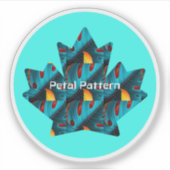 グリーンパームリーフパターン シール (正面)