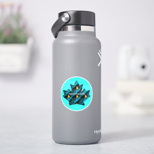 グリーンパームリーフパターン シール (HydroFlask)