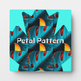 グリーンパームリーフパターン フォトプラーク