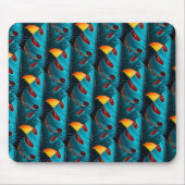 グリーンパームリーフパターン マウスパッド (正面)