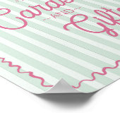 グリーンパーム春パステルビーチカード&ギフト ポスター (角)