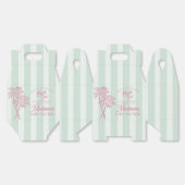 グリーンパーム春パステルビーチベビーシャワー フェイバーボックス (見開き)