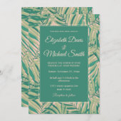 グリーンパーム葉の美学 招待状 (正面/裏面)