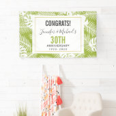 グリーンパーム葉ズジャングルパターン記念日 横断幕 (インサイチュ)