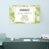 グリーンパーム葉ズジャングルパターン記念日 横断幕 (トレードショー)