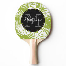 グリーンパーム葉ズ雨林パターンモノグラム