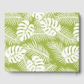 グリーンパーム葉ズ雨林パタ結婚ーン ゲストブック (裏面)