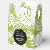 グリーンパーム葉ズ雨林パタ結婚ーン フェイバーボックス (オープン)