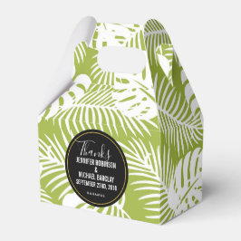 グリーンパーム葉ズ雨林パタ結婚ーン フェイバーボックス