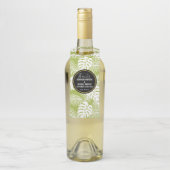 グリーンパーム葉ズ雨林パタ結婚ーン ボトルネックタグ (ボトル)