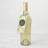 グリーンパーム葉ズ雨林パタ結婚ーン ボトルネックタグ (アングル)