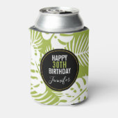 グリーンパーム葉ズ雨森パターン誕生日 缶クーラー (缶裏面)