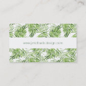 グリーンパーム葉ズ|モノグラム 名刺 (裏面)