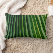 グリーンパーム葉ツリー ランバークッション (ブランケット)