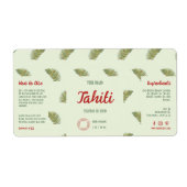 グリーンパーム葉化粧品ドロッパーボトルラベル ラベル (正面)