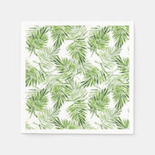 グリーンパーム葉 スタンダードカクテルナプキン (正面)