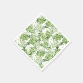 グリーンパーム葉 スタンダードカクテルナプキン (角)