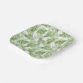 グリーンパーム葉 ペーパープレート (傾斜あり)