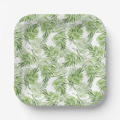 グリーンパーム葉 ペーパープレート (正面)