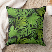 グリーンパーム離れズオンブラック クッション (ブランケット)