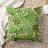 グリーンパーム離れズオンベージュ クッション (ブランケット)