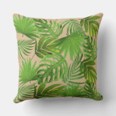 グリーンパーム離れズオンベージュ クッション (裏面)