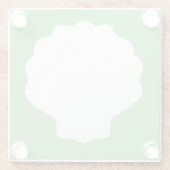 グリーンパール ガラスコースター (裏面)