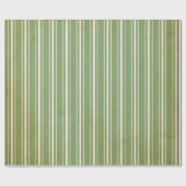 グリーンパ葉インヴィンテージストライプラッピング紙 ラッピングペーパー (フラット)