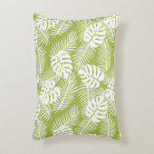 グリーンパ葉ームズ雨林パターン アクセントクッション (正面(垂直))