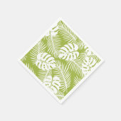 グリーンパ葉ームズ雨林パターン スタンダードカクテルナプキン (角)