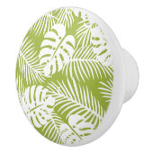 グリーンパ葉ームズ雨林パターン セラミックノブ (右)