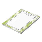 グリーンパ葉ームズ雨林パターン ノートパッド (回転)