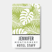 グリーンパ葉ームズ雨林パターン バッジ (裏面)