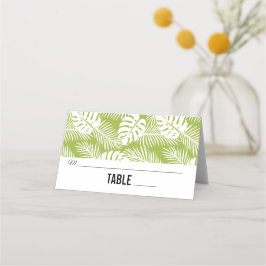 グリーンパ葉ームズ雨林パターン プレイスカード