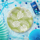 グリーンパ葉ームズ雨林パターン ペーパープレート (パーティー)