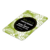 グリーンパ葉ームズ雨林パターン マグネット (左側)