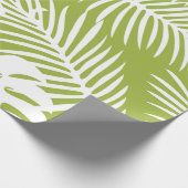 グリーンパ葉ームズ雨林パターン ラッピングペーパー (角)