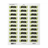 グリーンパ葉ームズ雨林パターン ラベル (フルシート)