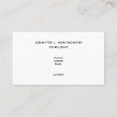 グリーンパ葉ームズ雨林パターン 名刺 (裏面)