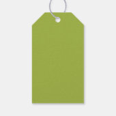 グリーンパ葉ームージャングルパターン誕生日感謝してい ギフトタグ (裏面)