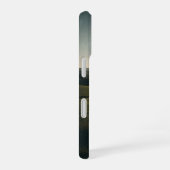 グリーンヒルのヴィンテージな田舎風景 iPhone 16ケース (右側面)