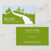 グリーンヒルサイド造園ベクトルランドスキャパー 名刺 (正面/裏面)
