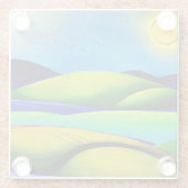 グリーンヒルズランドスケープ ガラスコースター (裏面)