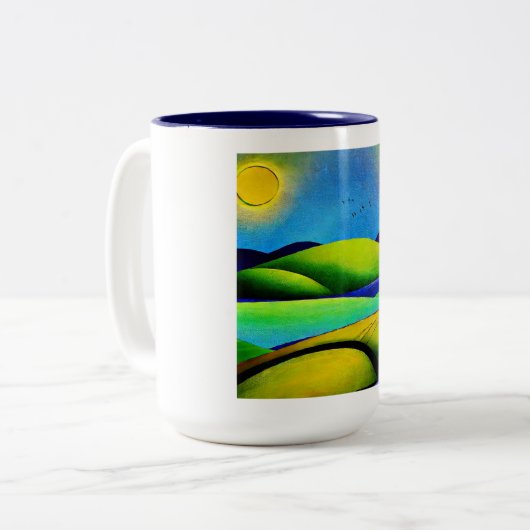グリーンヒルズランドスケープ ツートーンマグカップ (正面左)