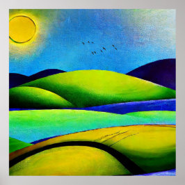 グリーンヒルズランドスケープ ポスター